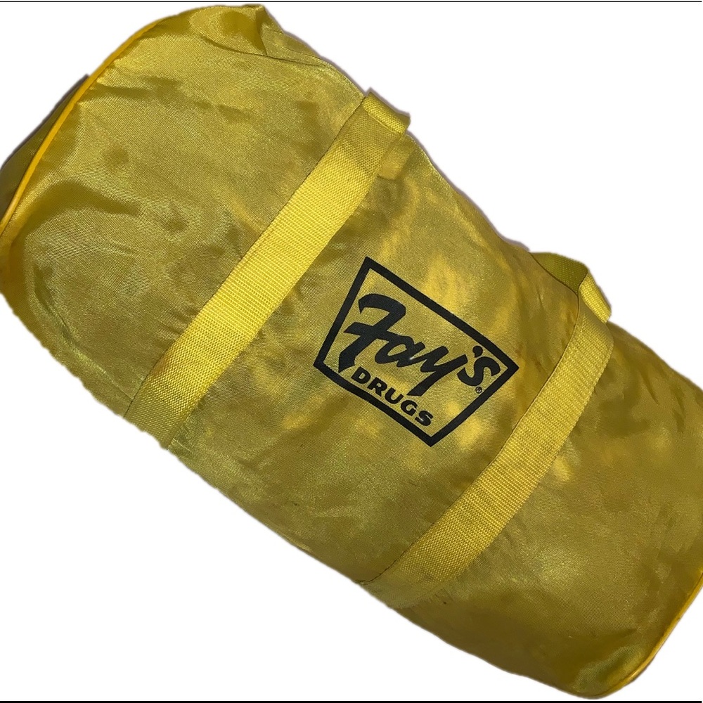 Vintage Fay’s Drug Store duffel bag